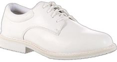 Fitted White Lace-up Dress Shoes, White Fitted Lace-up Dress Shoes, White Dress Shoes With Round Toe, Fitted White Dress Shoes With Rubber Sole, White Fitted Slip-on Dress Shoes, White Slip-on Dress Shoes, Classic White Fitted Oxfords, Fitted White Oxfords For Work, Fitted White Plain Toe Oxfords