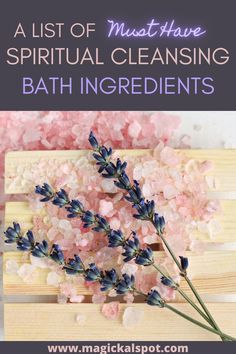 Bath Tea Recipe, Cleansing Spells, Bath Ingredients, Spiritual Cleansing Bath, Cleansing Bath, Bath Salts Recipe, Bath Salts Diy, Protection Bath