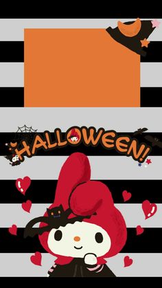 Halloween My Melody, Sanrio Fall, Cute Halloween Wallpaper, Melody Wallpaper, My Melody Wallpaper, Betty Boop Pictures