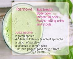 Vag Health, Body Odor Remedies, Odor Remedies, Bad Breath Remedy, Body Odor, Detox Cleanse, Green Juice, Detox Smoothie, Detox Diet