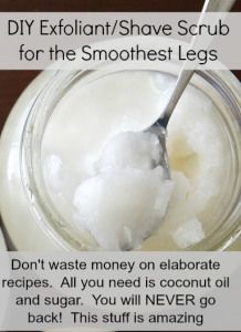 Shave scrub : Mix coconut oil and sugar until it reaches the consistency that you like. Apply your shave scrub prior to shaving. This stuff is amazing! Leaves your legs smooth and NO razor burns! Coconut Oil Uses, Smooth Legs, Facial Scrub, Benefits Of Coconut Oil, Diy Recipe, Beauty Remedies, Facial Scrubs, Diy Body