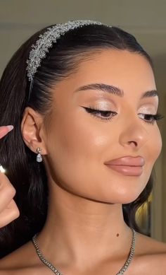 Prom Makeup Ideas, White Eye Makeup, Prom Makeup For Brown Eyes, Bronze Makeup Look, Gold Makeup Looks, Casual Makeup