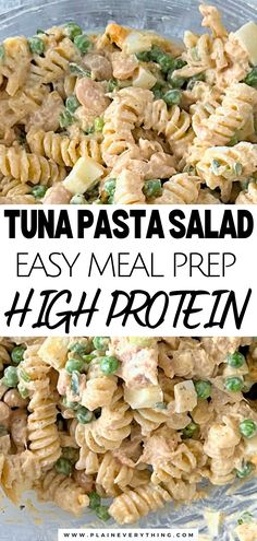 High Protein Tuna Pasta Salad for Meal Prep Cold Pasta Salad Recipes With Tuna, Protein Tuna Pasta Salad, Low Calorie Tuna Pasta Salad, Healthy High Protein Cold Lunches, Tuna Salad Lunch Meal Prep, Low Calorie Recipes For Lunch To Work, Healthy Lunch Ideas For Work High Protein, Work Lunch Salad Ideas, Tuna For Lunch Ideas