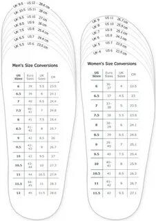 the size chart for women's slippers