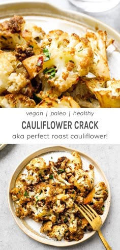 Roast Cauliflower, Cauliflower Recipes Healthy, Perfect Roast, Low Carb Snack, Vegan Side Dishes, Healthy Side Dish