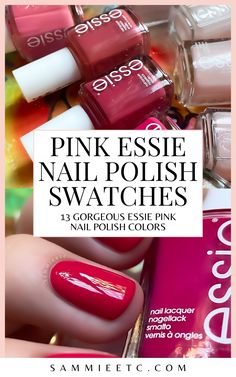 A guide to popular pink Essie nail polish colors with swatches, from sheer pink polishes like Mademoiselle to bright pink like Watermelon and Flying Solo!
-
-
-
-
essie nail polish comparison swatches - best essie pink nail colors - pink nails ideas - essie summer nail polish - essie spring nail polish - pink sheer essie nail polish swatches - essie birthday girl - essie watermelon - essie muchi muchi - essie flying solo - essie mrs always right - essie pillow talk the talk - essie fiji swatch - essie peak show - essie ballet slippers - essie mademoiselle - essie vanity fairest - essie in stitches - essie sugar daddy - bright pink essie nail colors - spring nails ideas - summer nails ideas