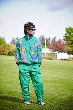 80s Outfits For Men, Ugly Suits, 80s Outfits Men, 80s Dress Up, Casual Attire For Women, Men's Windbreaker, Retro Sport