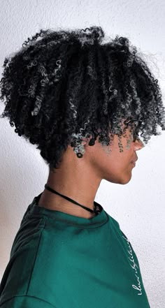 Afro Undercut Women, Afro Shapes For Women, Messy Afro, Small Afro, Natural Hair Bob, Tapered Afro, Curly Cut, Tapered Natural Hair