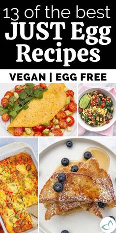 the best just egg recipes for vegan, egg free