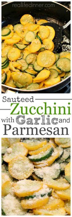 baked zucchini with garlic and parmesan is an easy side dish recipe