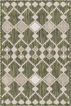 Unique Loom Outdoor Trellis T-KZOD22 Green Area Rug main image Outdoor Rug Olive Green, Green Trellis Rug, Outdoor Trellis, Trellis Rug, Kinds Of Shapes, Unique Loom, Green Area Rugs, Outdoor Area Rugs, Loom