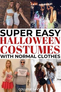 halloween costumes with normal clothes for girls and boys to make them look like they're wearing