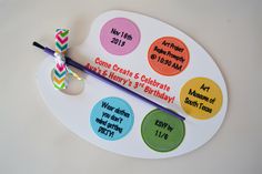 a clock with different colored markers on it