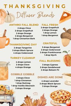 Thanksgiving Oil Blends, Thanksgiving Diffuser Blends, Thanksgiving Essentials, Essential Oil Perfumes Recipes, Fall Essential Oils, Fitness Books, Fall Diffuser Blends, Perfume Recipes