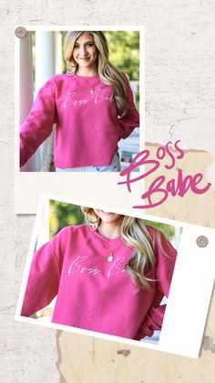 Drop Sleeve, Get Things Done, Crop Sweatshirt, Boss Babe