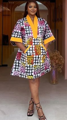 Simple Ankara Short Gown Styles For Plus Size, Short Grown Style Ankara, Akara Classic Short Gown For Ladies, Shift Dress Ankara, Bubu Gown For Akara, Ankara Short Gown For Pregnant Women, Ankara Short Gown Styles Latest 2021, Dresses Ankara