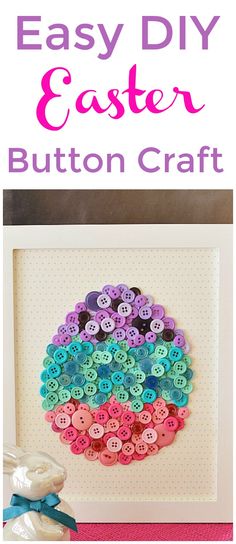 an easy diy easter egg button craft