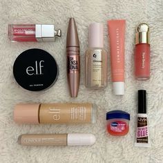 Cute Makeup Products Aesthetic, Makeup Essentials Aesthetic, Makeup Items Aesthetic, Makeup Help, Swag Makeup, Makeup Aesthetic