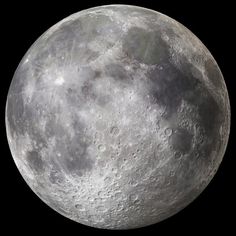 the full moon is shown in this image