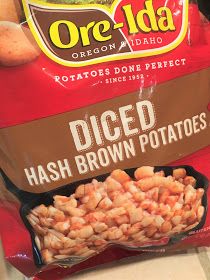 a bag of diced hash brown potatoes