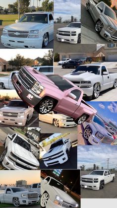 many different cars are shown in this collage with the same color and size as each car