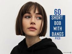 Short French Bob With Bangs Straight Hair, Short Bob With Long Bangs, Layered Bob Straight Hair, Straight Bob With Fringe, French Bob Curtain Bangs, Above Shoulder Bob, Short Bob With Fringe, Super Short Bobs, Short Bob With Bangs