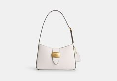 Eliza Shoulder Bag | COACH OUTLET Couch Bag, Purse Outfit, Shoulder Bag Coach, Sustainable Bag, Leather Shoulder Bags, Purse Brands, White Purses, Shoulder Bags For Women, Coach Outlet