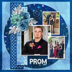 a collage of photos with the words prom written on it and pictures of people in formal wear