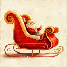 Santa Sleigh Clipart in Photorealistic Style: Vector & 4K Sleigh Drawing, Santa On Sleigh, Santa Clipart, Icing Design, Digital Banners, Professional Brochure, Blog Banner, Christmas Board, Sweet Delights