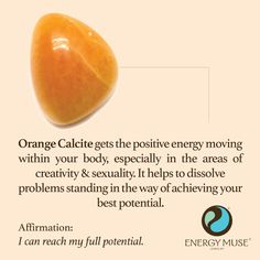 Orange Calcite Stone, Discover the Orange Calcite Meaning from Energy Muse Manipura Chakra, Gemstone Meanings, Orange Calcite, Healing Jewelry