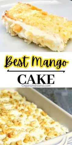 the best mango cake recipe is so easy to make and it's ready in minutes