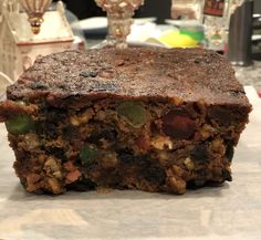 Holiday Fruit Cake – Galletta's Galley Portuguese Christmas, Dark Fruit Cake Recipe, Holiday Fruit Cake, Boiled Fruit Cake, Christmas Fruit Cake, Raisin Cake, Holiday Fruit, Apple Bourbon, Date Bars