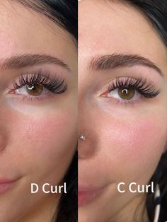 Types Of Eyelash Extensions, Lash Lounge, Curl Types, Individual Lash Extensions