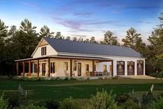 Luxurious Shingle-Style Home Plan - 2389JD | Architectural Designs - House Plans Cottage Barndominium Ideas, One Level Barndominium Ideas, Barndo Plans, Barndo Ideas, Porch Farmhouse, Barn Plan, Barn Houses, Barndominium Plans, Smith Family