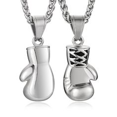 PRICES MAY VARY. Men Women Stainless Steel Boxing Glove Chain Pendant Necklace Metal: Stainless Steel is robust and will not tarnish or rust easily, it is easy to maitain and ideal for long-lasting jewelry designs Pendant size:2.5 x 1.5 cm / 1.0 x 0.6 inch Chain: 22" + 2 inches chain extender. 5.0 mm Wide Rolo Curb Chain Including a beautiful gift box printed with Brand Name "HZMAN" logo. In case you buy it as a gift - you may be sure it looks nice. Glove Design, Baseball Bracelet, Boxing Glove, Mens Jewelry Necklace, Chain Extenders, Boxing Gloves, Chain Pendant, Metal Necklaces, Gold Pendant Necklace