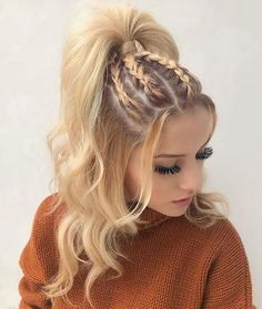 Couture Dior, Sanggul Modern, Long Hair Tutorial, Prom Hairstyles For Long Hair, Penteado Cabelo Curto, Long Blonde, Hair St, Braided Hairstyles Easy