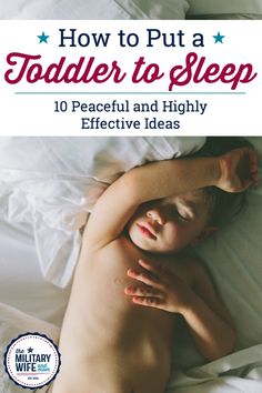 how to put a toddler to sleep 10 peaceful and highly effective ideas book cover