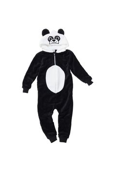 Cute Panda Outfits, Panda Stuff Toy, Panda Pyjamas, Panda Shirt Design, Panda Hoodie, Boy Onesie, Onesies, Black