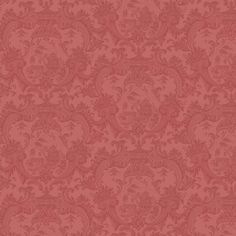 a red wallpaper with an ornate design