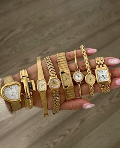 Watches And Bracelets, Vintage Gold Watch