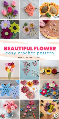 beautiful flower easy crochet patterns for beginners to make and sell in the store