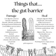 Your gut is the foundation of your health Protecting your gut barrier is crucial for digestion, immunity, & longevity. It prevents harmful things from getting into the blood, pathogens from flourishing, and protects the blood brain barrier. Many everyday factors like antibiotics, poor diets, and chronic stress can damage the delicate lining of your gut. But don’t worry, with the right nourishment, you can support healing naturally ✨Here’s how ☑️Boost digestive fluids ☑️Incorporate polyphe... Gut Problems, Holistic Diet, Food Health Benefits, Healthy Changes, Wellness Ideas, Quotes Health, Nutrient Deficiency, Raw Food Diet, Vagus Nerve