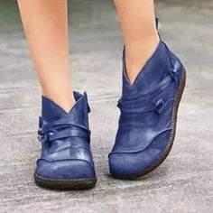 Category:Boots; Upper Materials:PU; Embellishment:Zipper; Season:Spring,Summer; Heel Type:Low Heel; Gender:Women's; Toe Shape:Round Toe; Style:Vintage,Minimalism; Outsole Materials:Rubber; Closure Type:Zipper; Listing Date:05/29/2024; 2024 Trends:Comfort Shoes; Foot Length:; Foot Width:; Size chart date source:Provided by Supplier. Casual Leather Boots, Flat Leather Boots, Heels Patterns, Popular Boots, Spring Flats, Round Toe Shoes, Zipper Boots, Leather Boots Women, Casual Heels