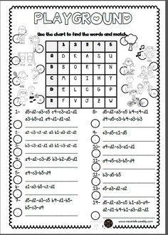 a printable worksheet with the words and numbers to help students learn how to use