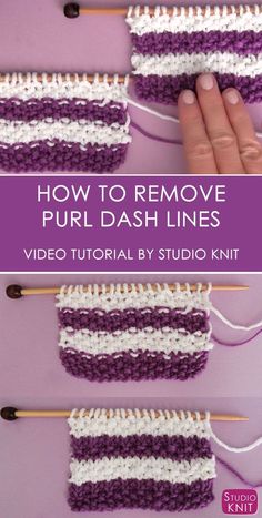 how to remove purple and white crochet with video