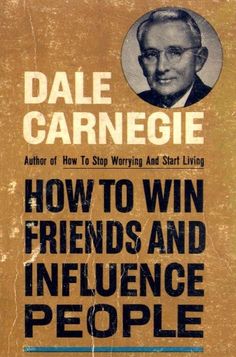 an old book with the title how to win friends and influence people