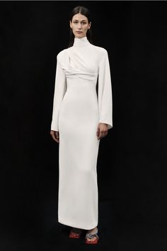 Maxi Dress Winter, Solace London, Dress Winter, All White Outfit, White Outfit, Floor Length Gown, Summer Fashion Outfits, White Outfits, Winter White