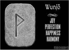 a rock with the letter p on it and an arrow in the middle that says,'joy perfectionition happiness harmony '