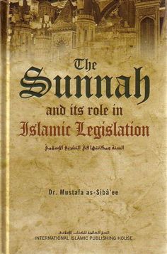 an old book with arabic writing on the front and back cover, which reads'the sunnah and its role in islamic translation