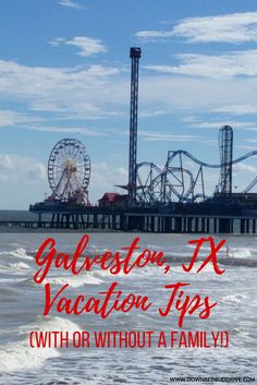 an amusement park with the words charleston vacation tips with or without a family?